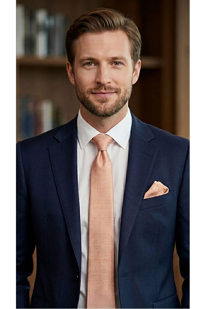 Cravate 7 cm et pochette à motifs