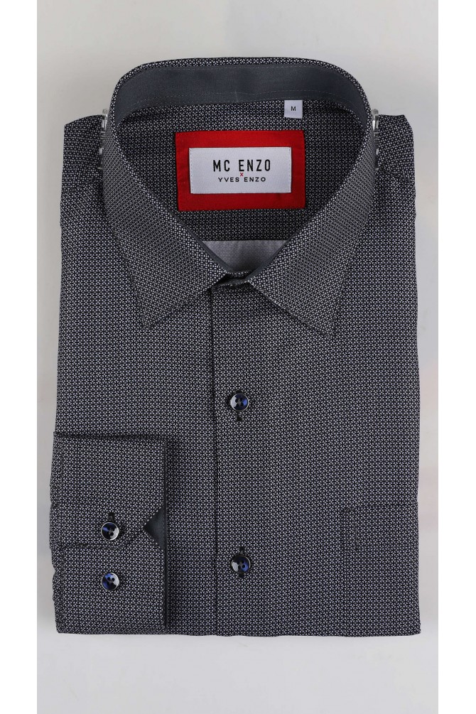 Patterned shirt in comfort fit