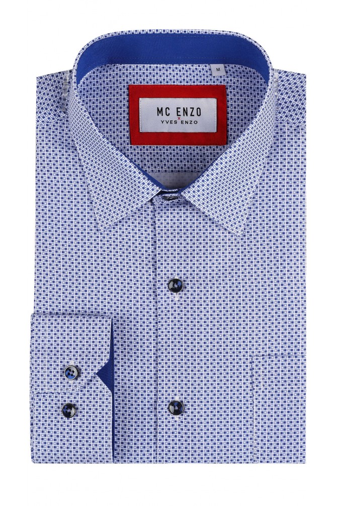 Patterned shirt in comfort fit