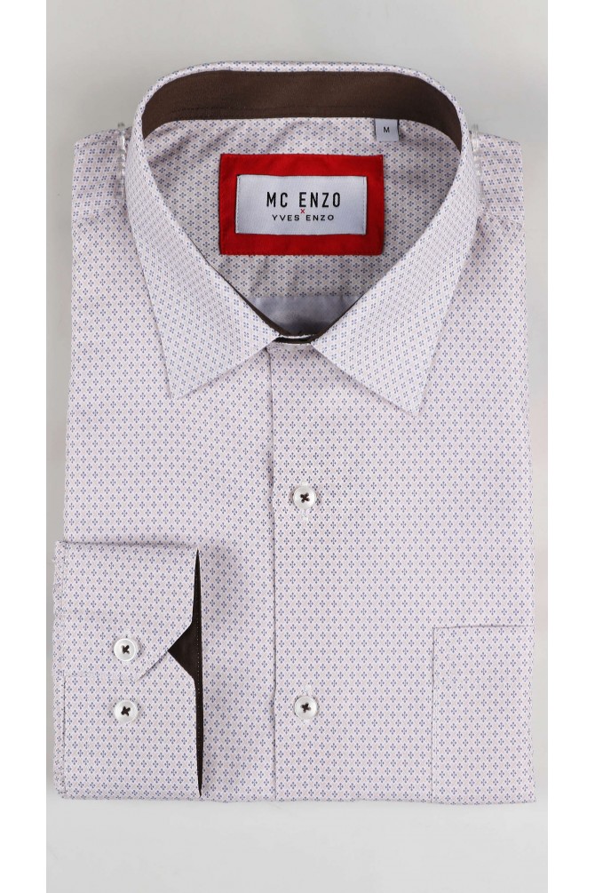 Patterned shirt in comfort fit