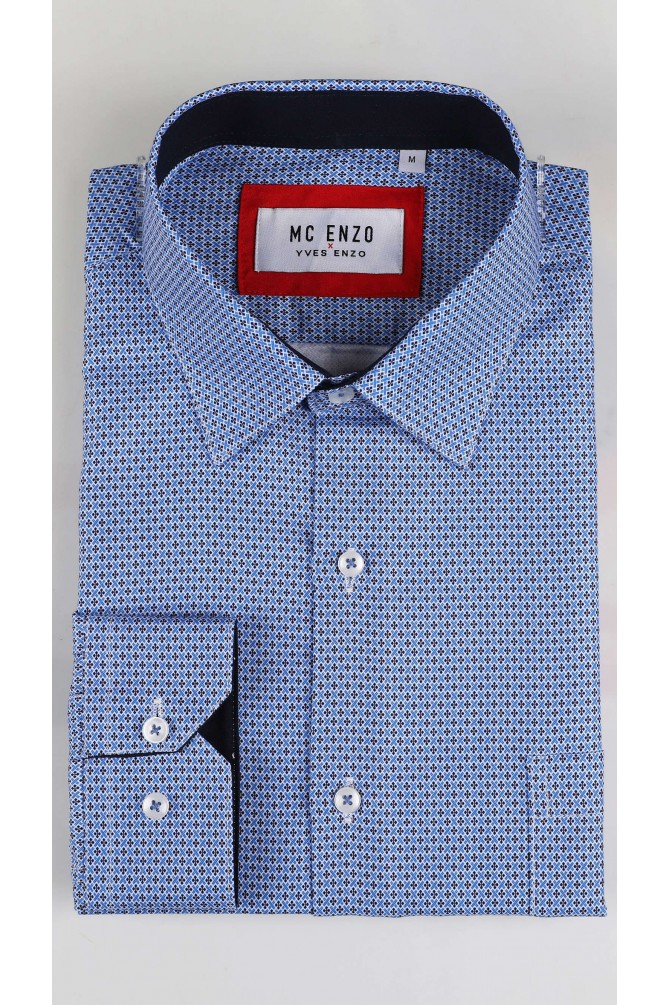 Patterned shirt in comfort fit