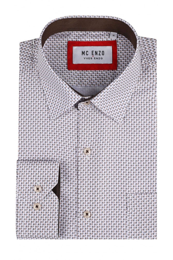 Patterned shirt in comfort fit