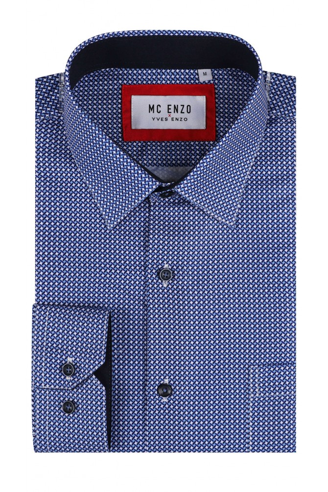 Patterned shirt in comfort fit