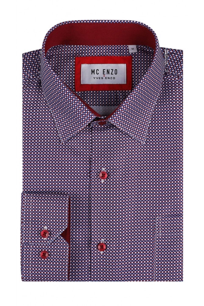 Patterned shirt in comfort fit