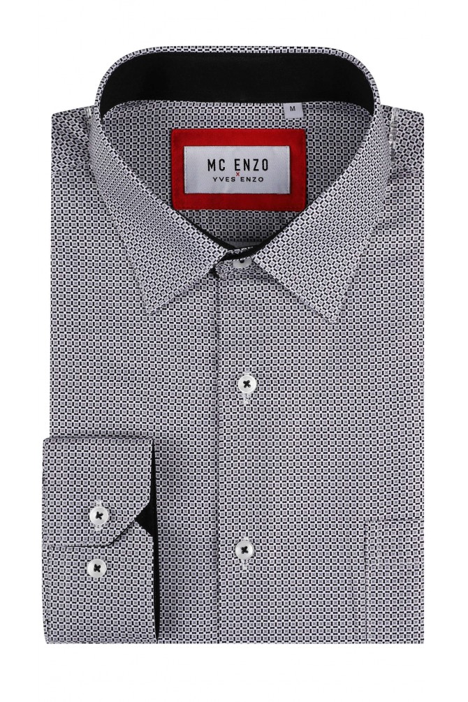 Patterned shirt in comfort fit