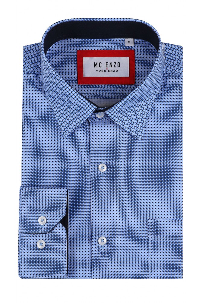 Patterned shirt in comfort fit