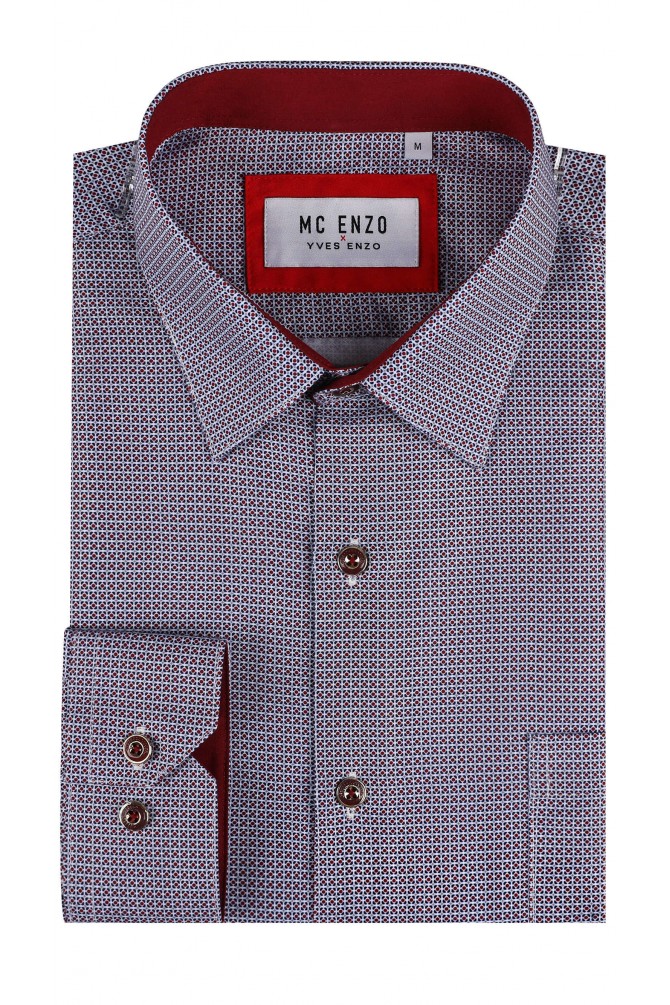 Patterned shirt in comfort fit