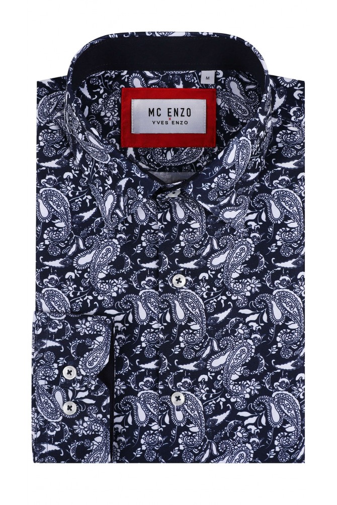 Patterned shirt comfort fit - Blue