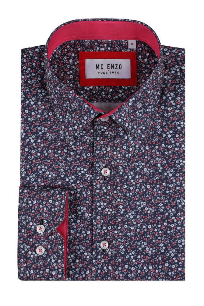 Patterned shirt comfort fit - Blue