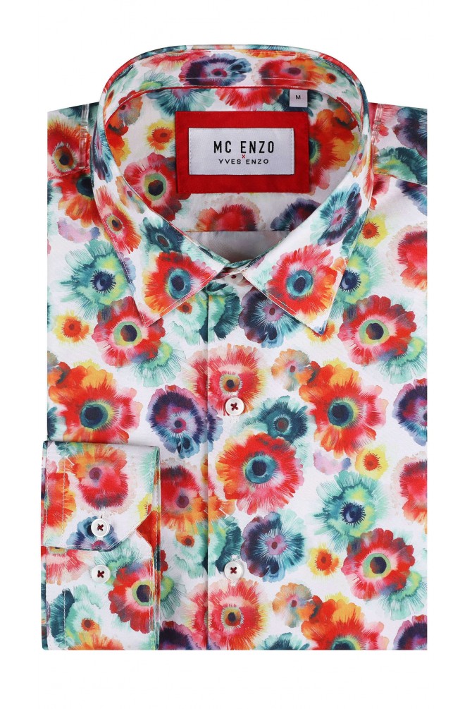 Patterned shirt in comfort fit