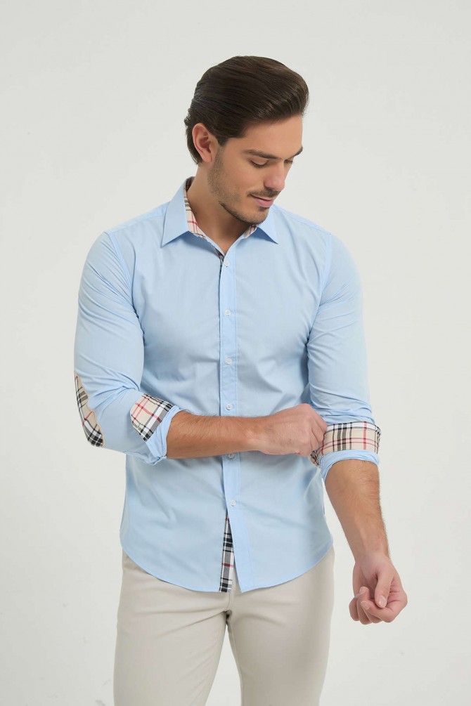 Tartan checks shirt slim fit