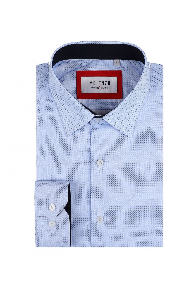 Chemise à motifs en coupe cintrée