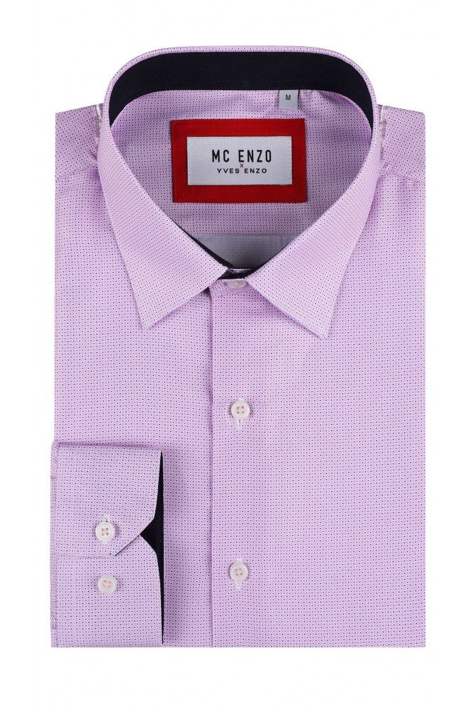 Chemise à motifs en coupe cintrée