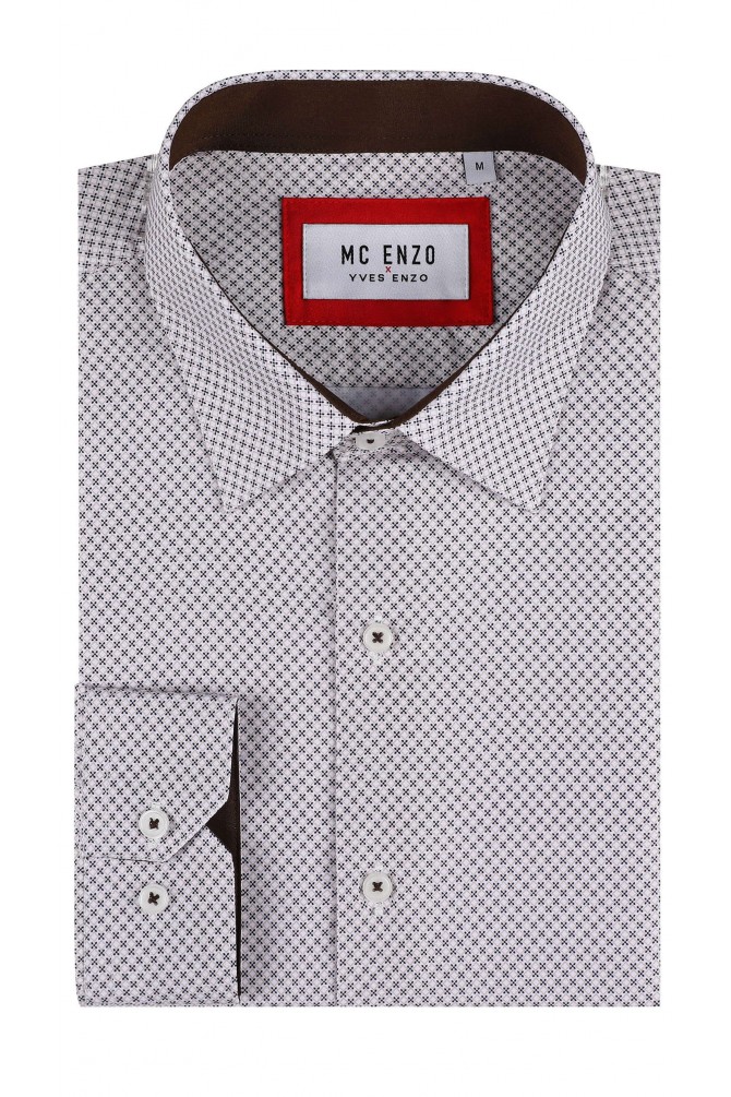 Chemise à motifs en slim fit