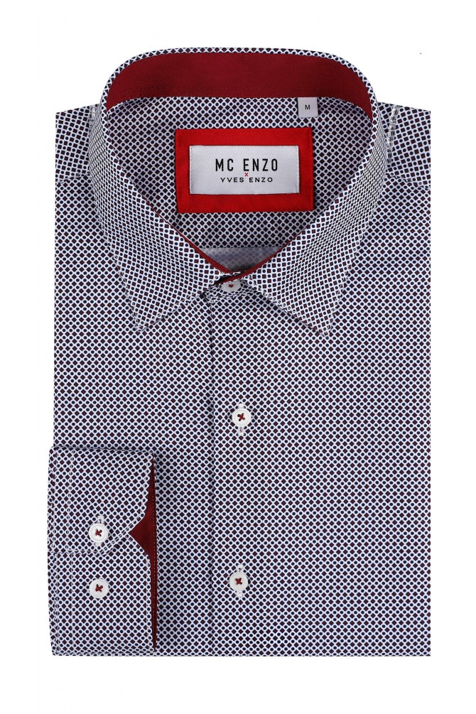 Chemise à motifs en slim fit