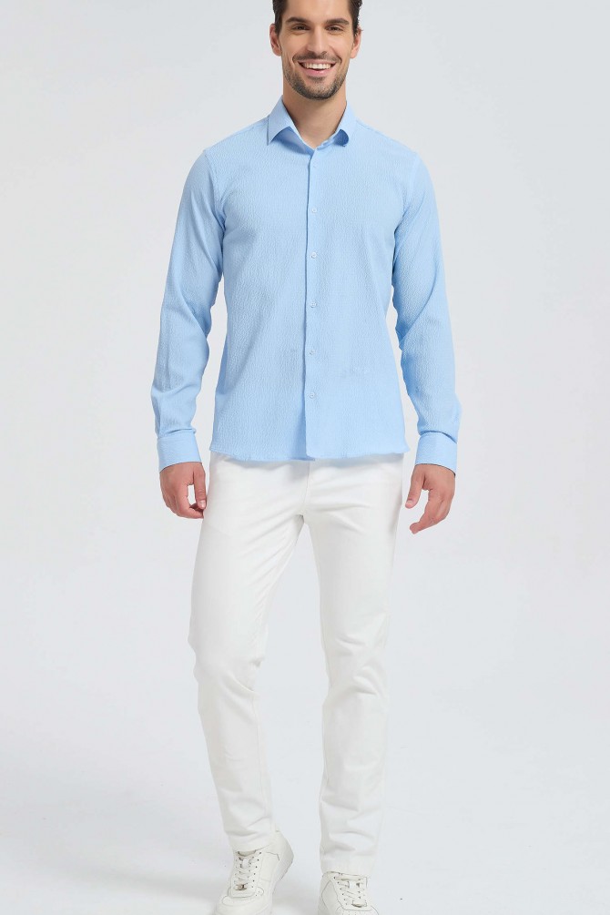 Gregory shirt in cotton gauze
