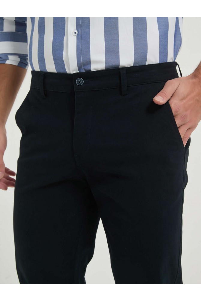 Pantalon chino coupe confort - Marine