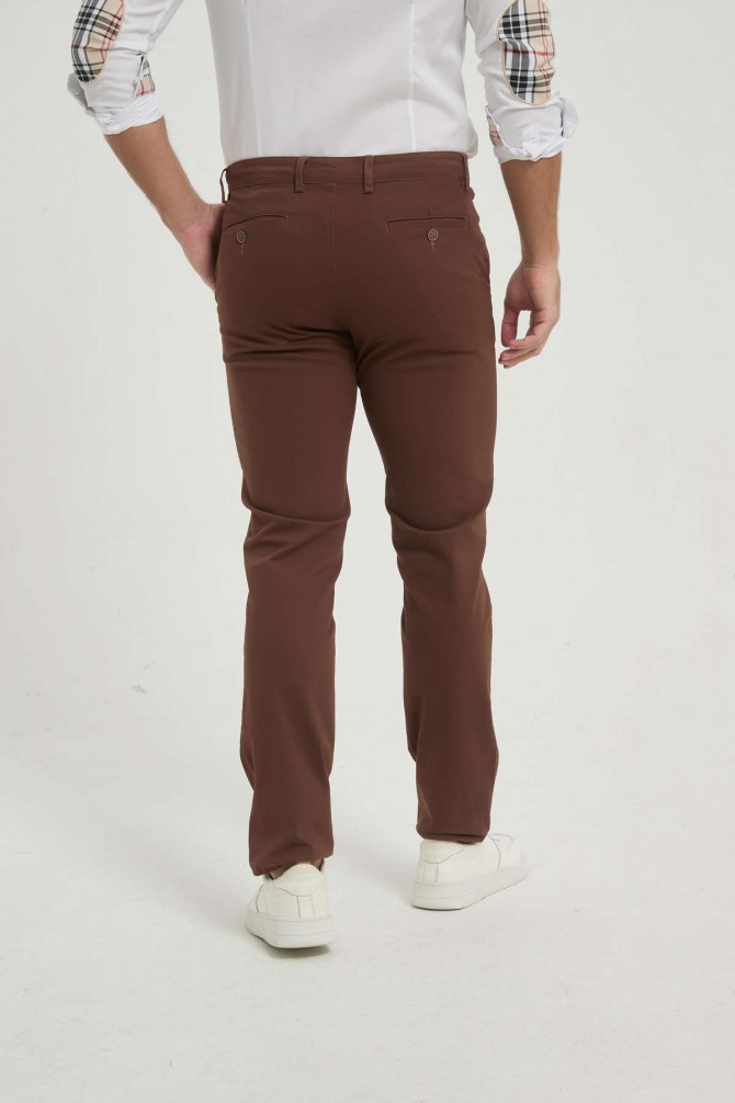 Chino trouser comfort fit - Brown