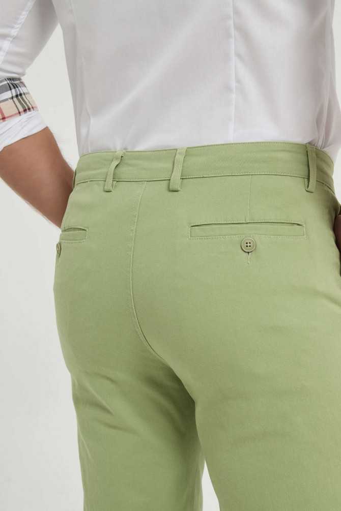 Chino trouser comfort fit - Sage green