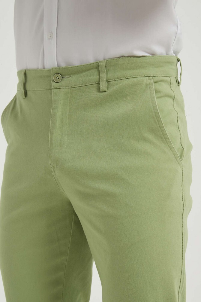 Chino trouser comfort fit - Sage green