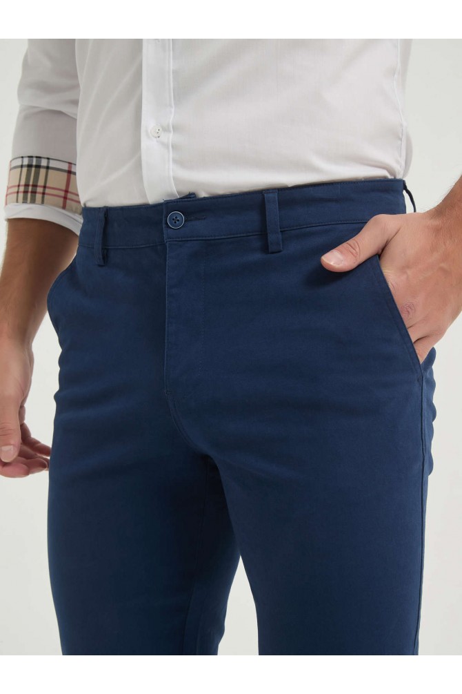 Pantalon chino coupe confort - Bleu