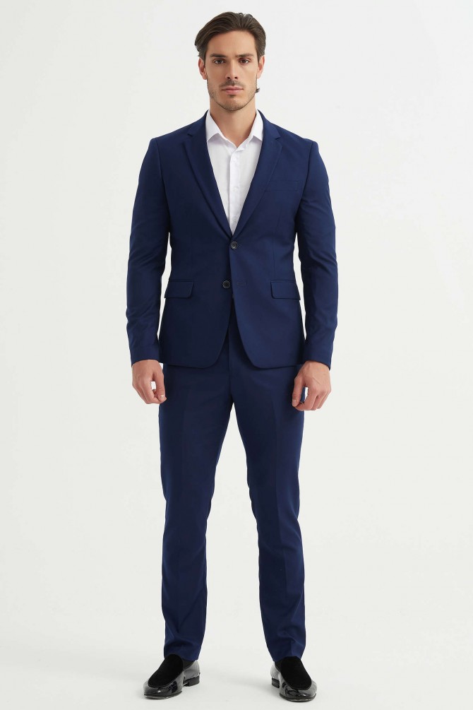 3 pieces suit in blue