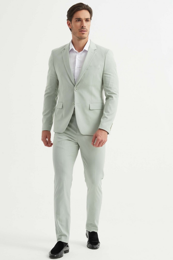 3 pieces suit in sage green