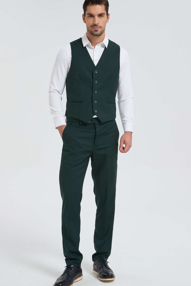 3 pieces suit in green