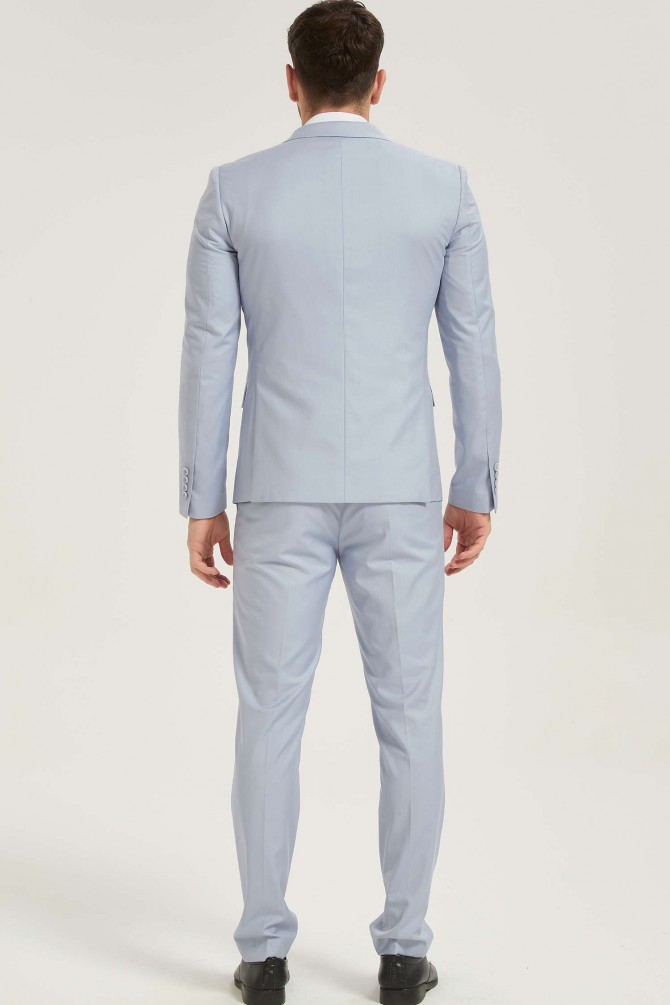 3 pieces suit in pearl grey