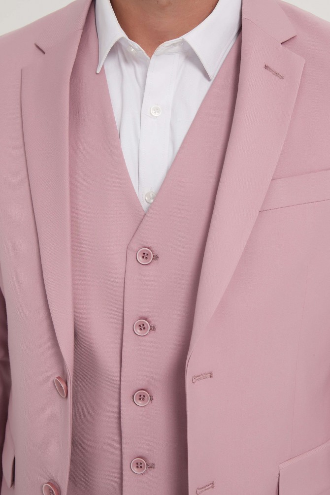 3 pieces suit in pink