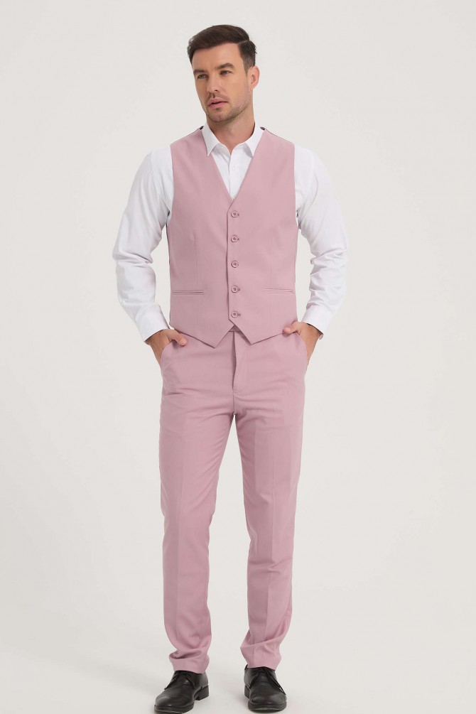 3 pieces suit in pink
