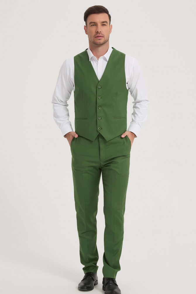 3 pieces suit in green mint