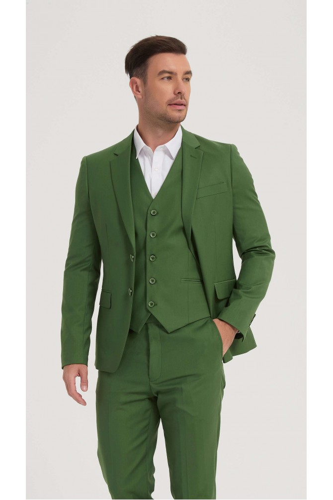 Costume 3 pièces en vert menthe