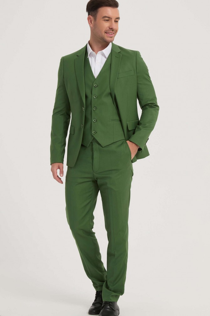 3 pieces suit in green mint