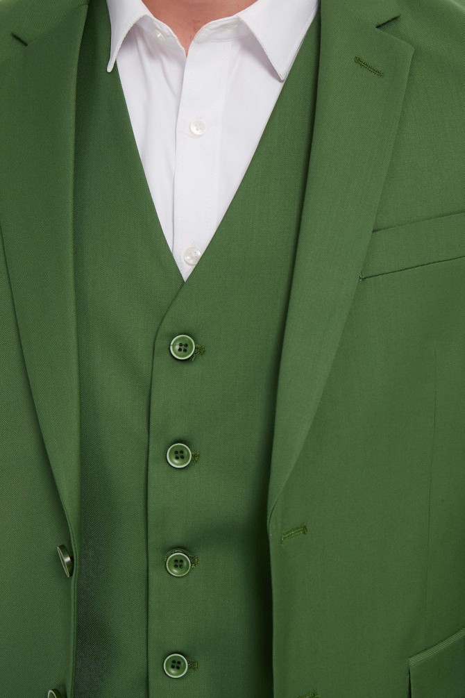 3 pieces suit in green mint