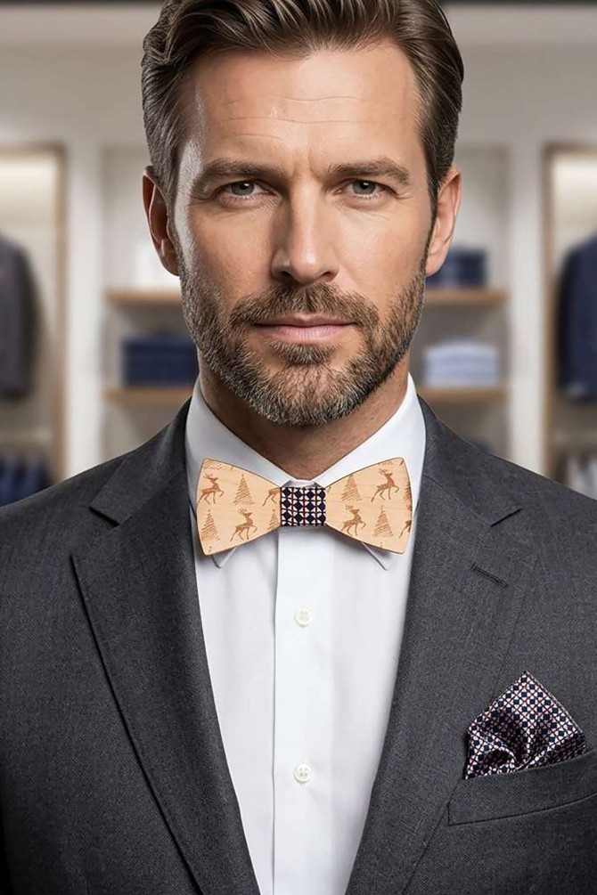 Wood bowtie