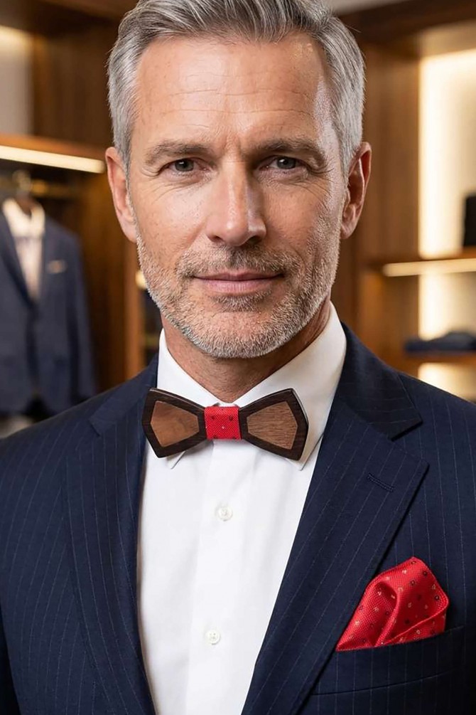 Wood bowtie