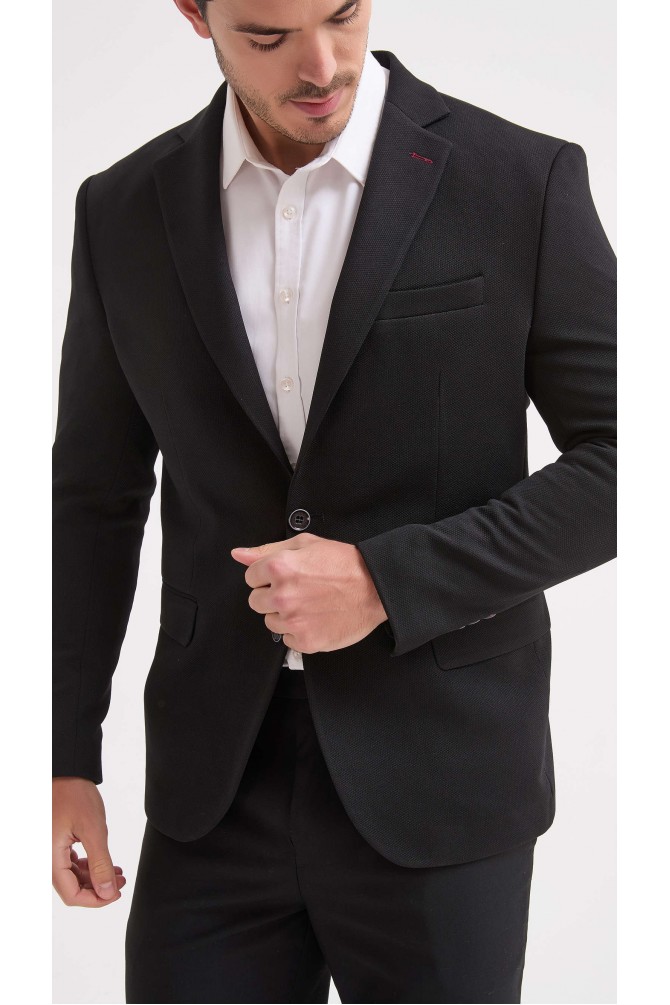 Blazer pique - Black