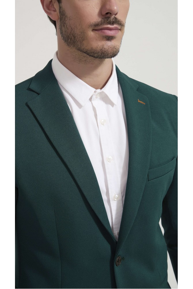 Blazer piqué - Vert