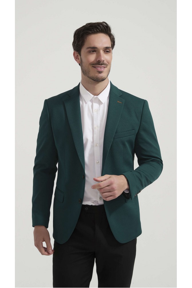 Blazer piqué - Vert