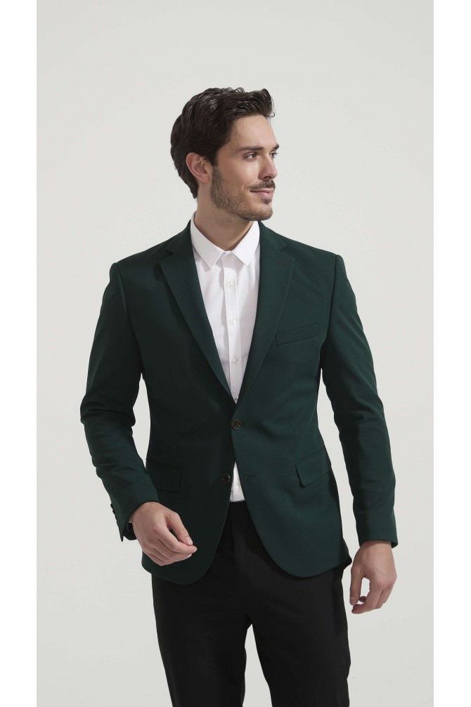 Blazer piqué - Vert sapin