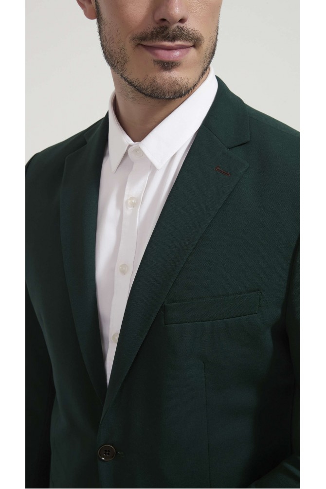 Blazer piqué - Vert sapin