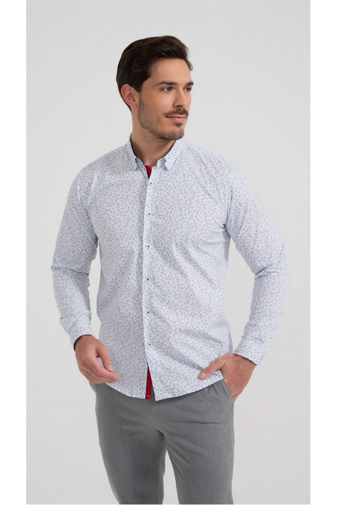Chemise stretch à motifs collection "PREMIUM"