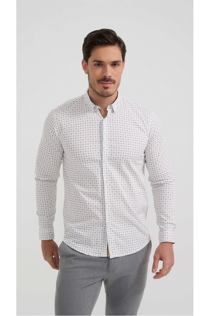 Chemise stretch à motifs collection "PREMIUM"
