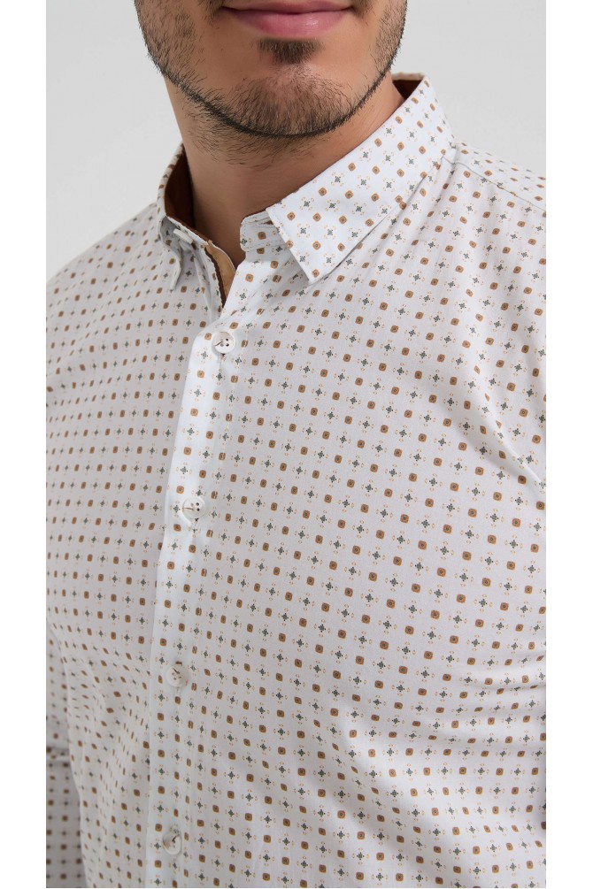 Chemise stretch à motifs collection "PREMIUM"