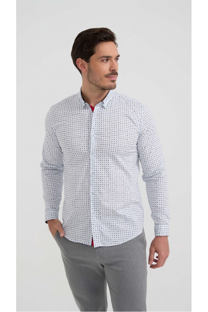 Chemise stretch à motifs collection "PREMIUM"