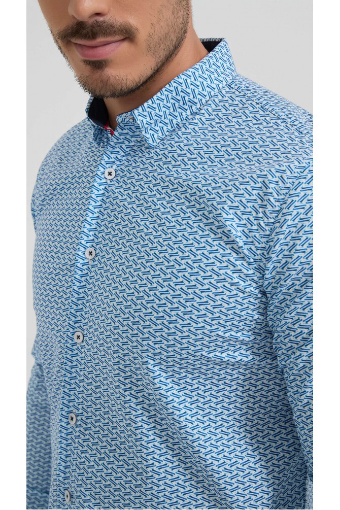 Chemise stretch à motifs collection "PREMIUM"