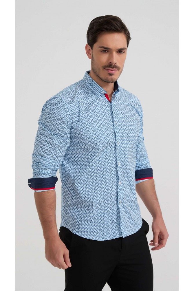 Chemise stretch à motifs collection "PREMIUM"