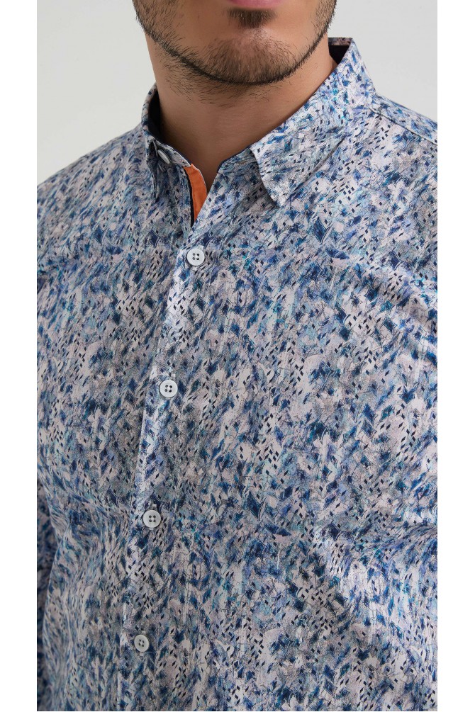 Chemise stretch à motifs collection "PREMIUM"