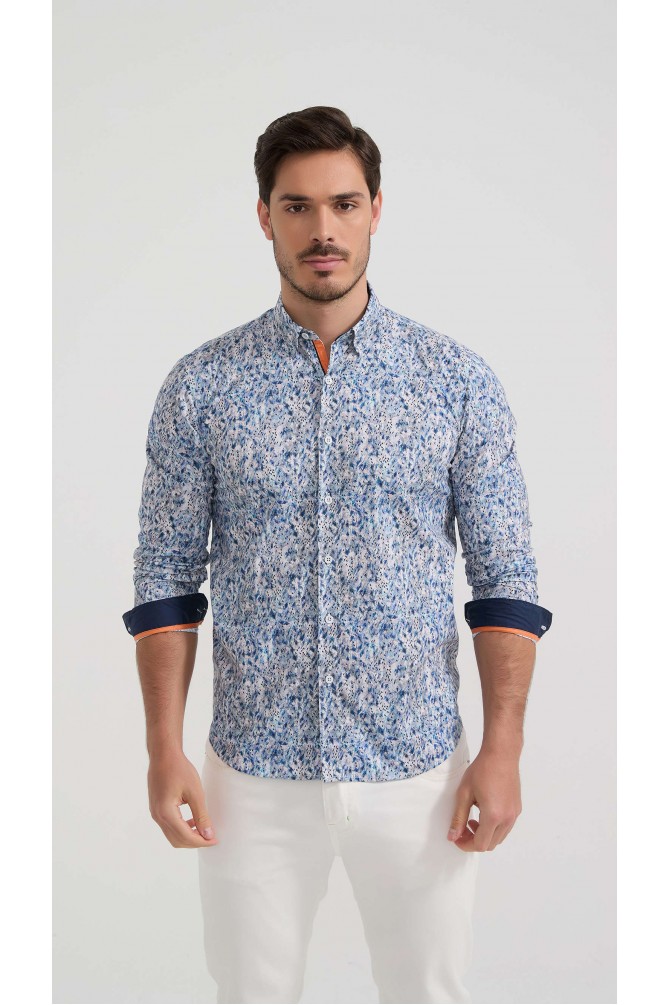 Chemise stretch à motifs collection "PREMIUM"